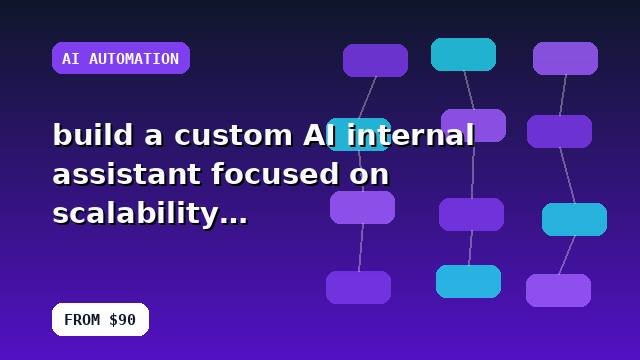 I will build a custom AI internal assistant focused on scalability with tracked recommendations