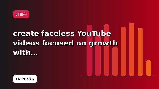 I will create faceless YouTube videos focused on growth with quality checks