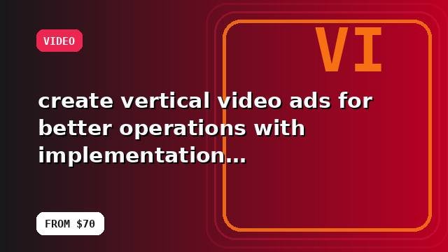 I will create vertical video ads for better operations with implementation notes